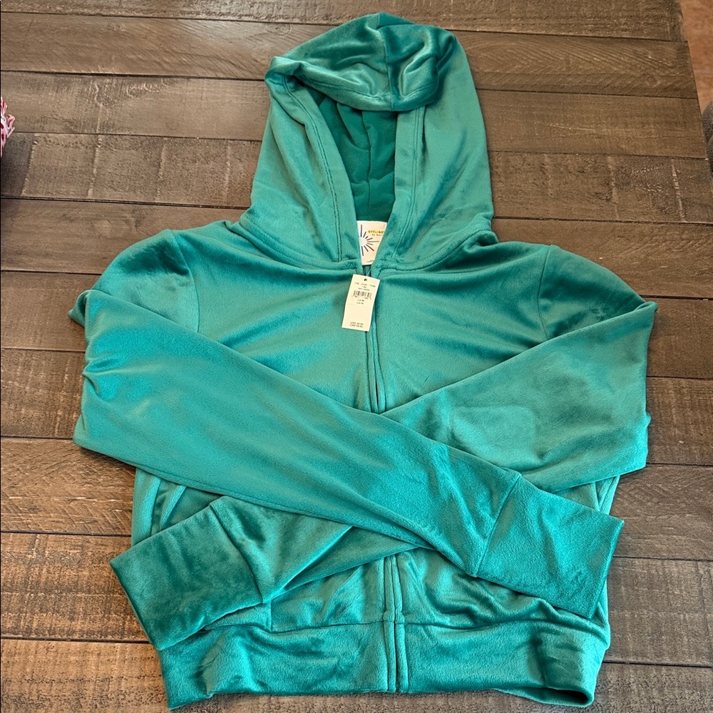 Aerie Teal Hooded Jacket